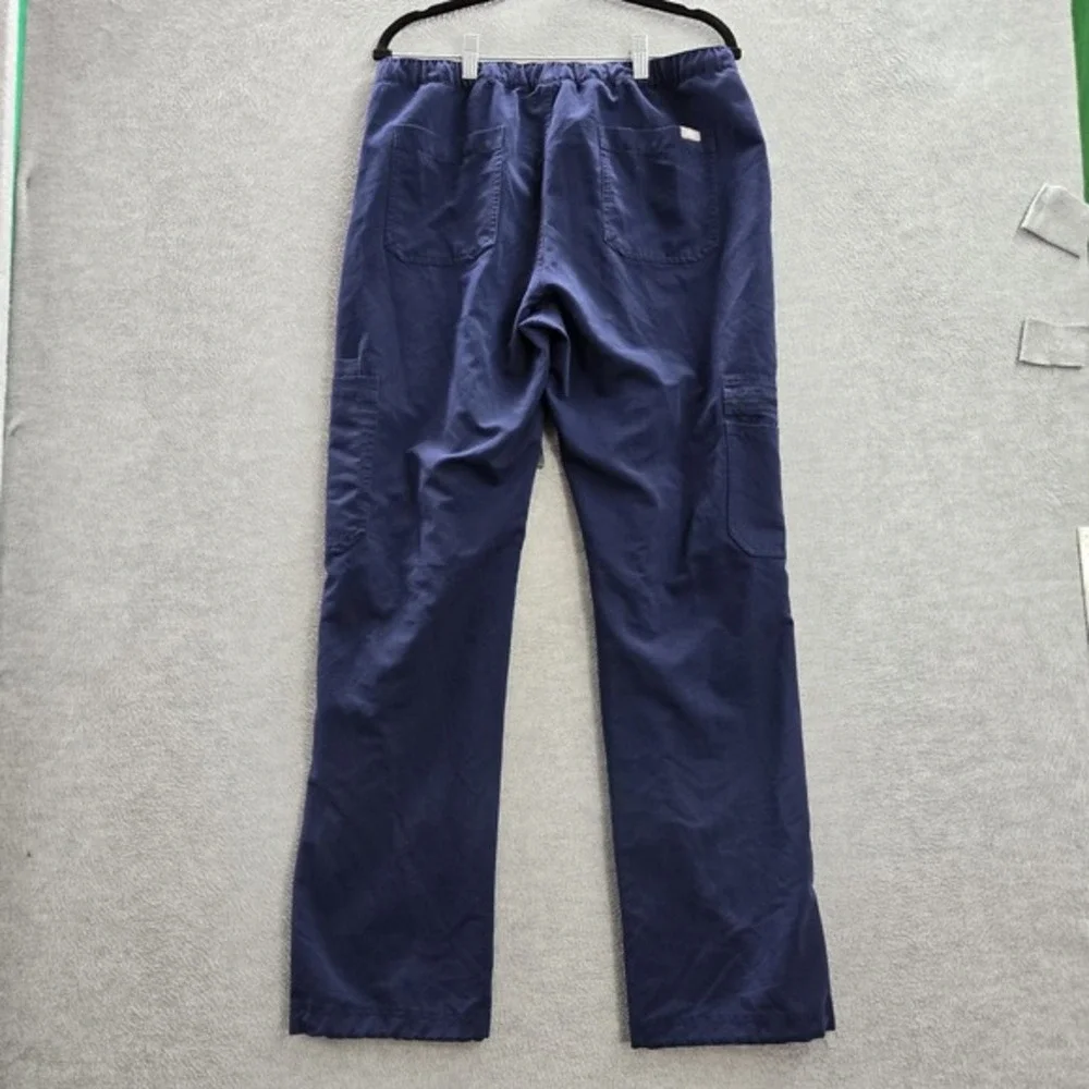 FIGS Men Scrub Pants M Blue Cairo Cargo Drawstring‎ Pockets 31